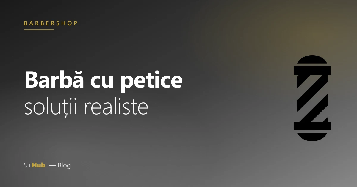 Barbă rară cu petice