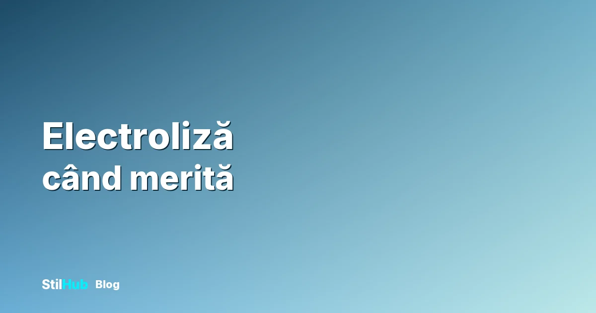 Electroliza: singura epilare cu adevărat permanentă