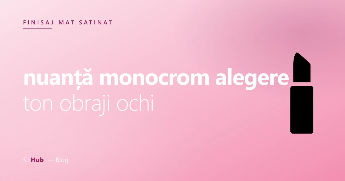 Machiaj monocrom