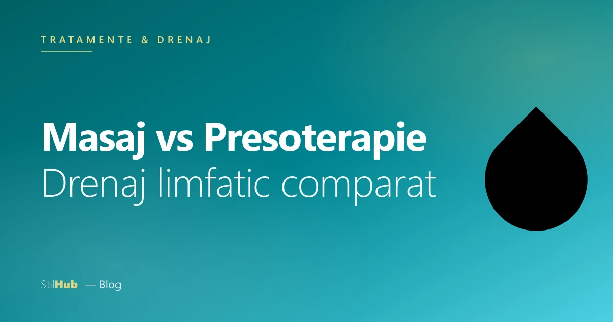Masaj vs presoterapie