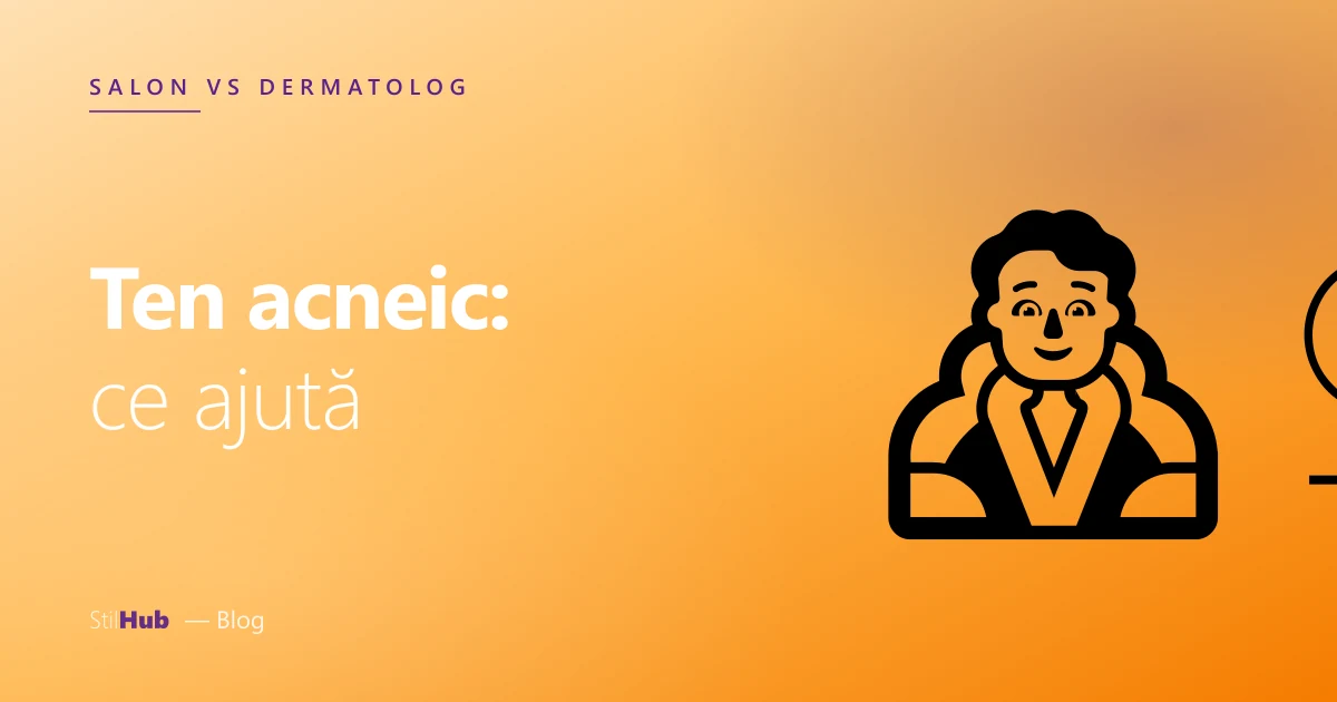 Ten acneic: ce ajută