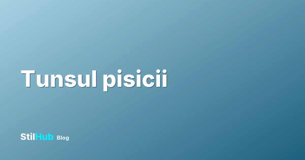 Tuns pisică: când e nevoie, cât costă și ce riști acasă
