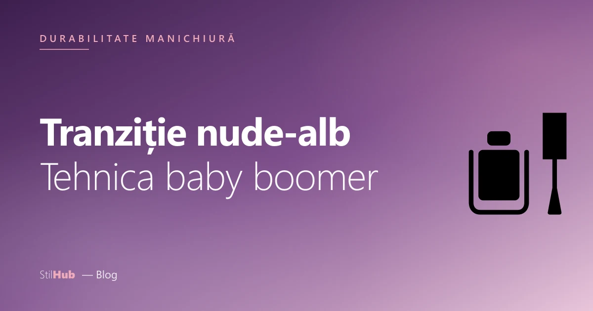 Unghii baby boomer