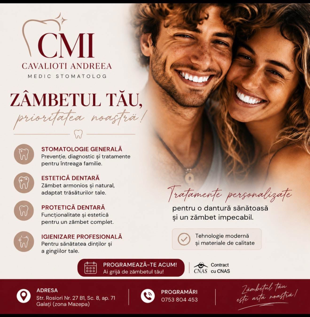 Portofoliu Clinică Medicală  - C.M.I Dr. Cavalioti I. Andreea